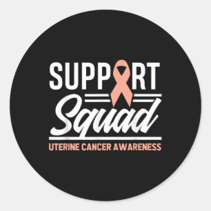 Sticker Rond Équipe de soutien aux guerriers du cancer Prix du 