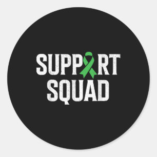 Sticker Rond Équipe de soutien des guerriers en santé mentale S
