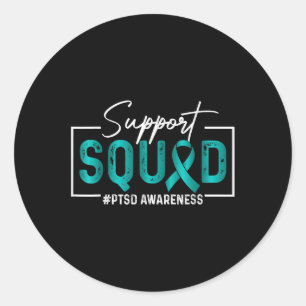 Sticker Rond Équipe de soutien émotionnel Trauma Ptsd Prix Mois