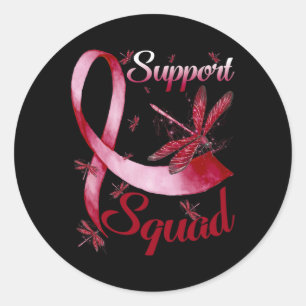 Sticker Rond Équipe de soutien guerrier Dragonfly Cerveau Aneur