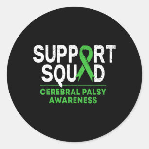 Sticker Rond Équipe de soutien Mois de la sensibilisation à la