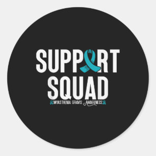 Sticker Rond Équipe de soutien pour la myasthénie grave Myasthé