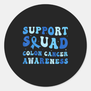 Sticker Rond Équipe de soutien pour la sensibilisation au cance
