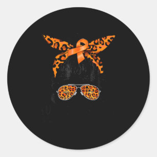 Sticker Rond Équipe de soutien Ruban de sensibilisation à la sc