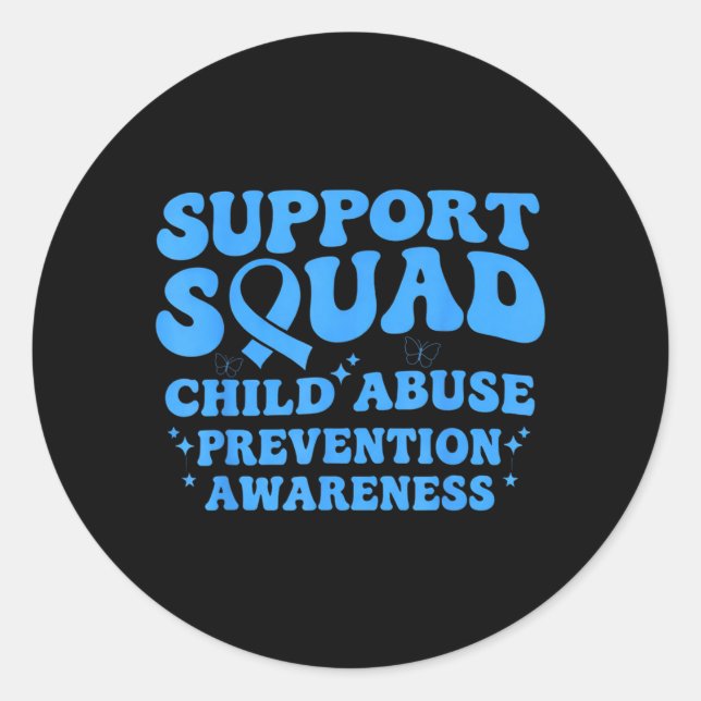 Sticker Rond Équipe de soutien Sensibilisation à la prévention  (Devant)