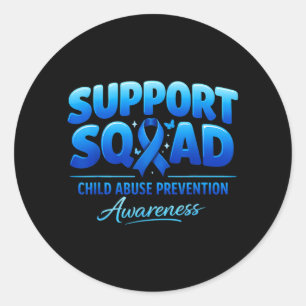 Sticker Rond Équipe de soutien Sensibilisation à la prévention 