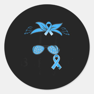Sticker Rond Équipe de soutien Sensibilisation au diabète T1d
