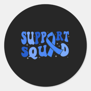 Sticker Rond Équipe de soutien Type 1 Sensibilisation au diabèt