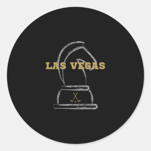 Sticker Rond Équipe de sport de hockey sur glace de Las Vegas G