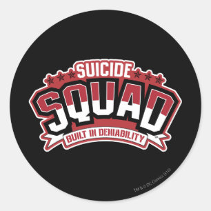 Sticker Rond Équipe de suicide   Refus intégré