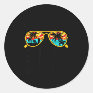 Sticker Rond équipe de vacances à Key West 2026 voyage en famil