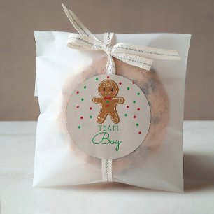 Sticker Rond Equipe de vote de la Reveal Genre Gingerbread