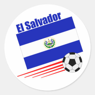 Sticker Rond Équipe d'El Salvador de football
