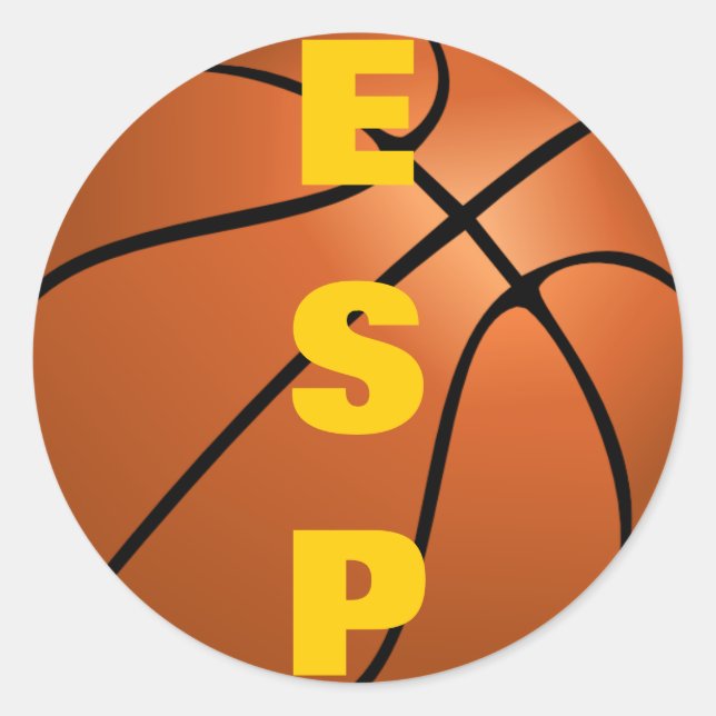 Sticker Rond Équipe d'Espagne de basket-ball (Devant)