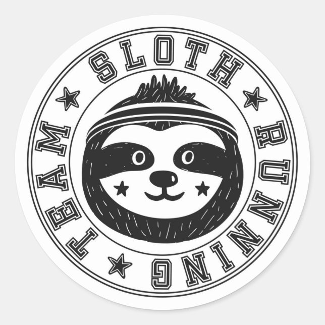 Sticker Rond Équipe d'exécution de Sloth (Devant)
