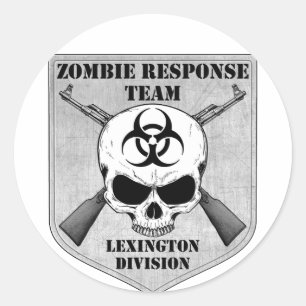 Sticker Rond Équipe d'intervention de Zombie : Division Lexingt
