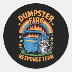 Sticker Rond Équipe d'intervention en cas d'incendie