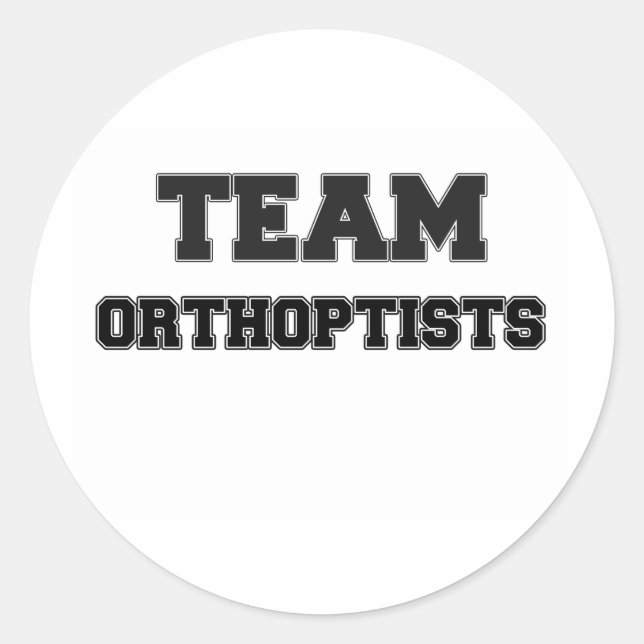 Sticker Rond Équipe d'orthopédistes (Devant)