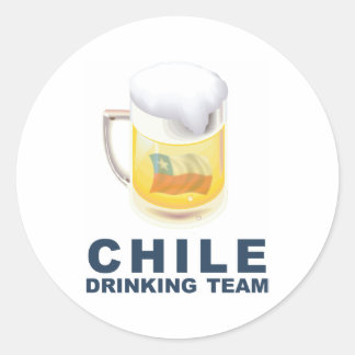 Sticker Rond Équipe du Chili