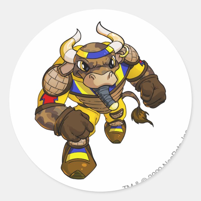 Sticker Rond Équipe du désert perdu Capitaine 2 (Devant)