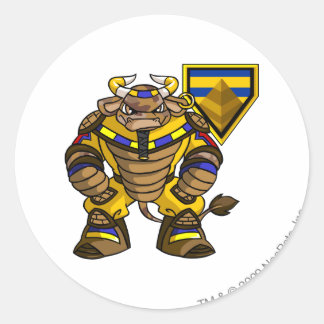 Sticker Rond Équipe du désert perdue Capitaine 1