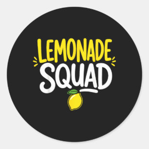 Sticker Rond Équipe du stand de limonade Équipe de limonade