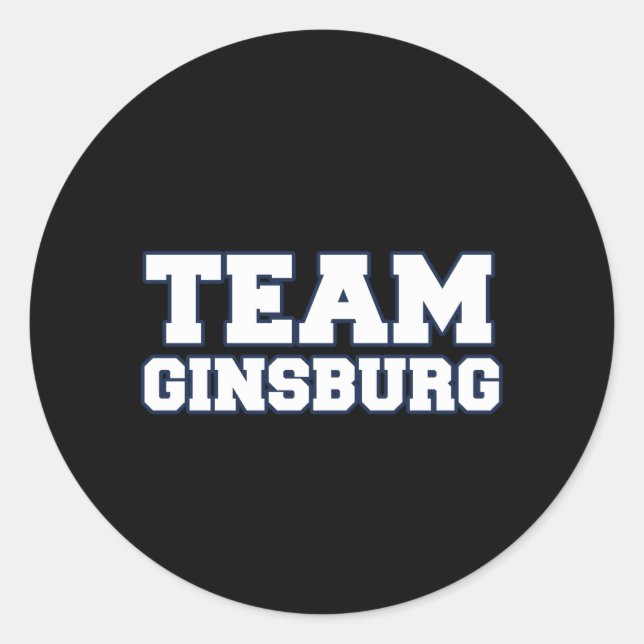STICKER ROND ÉQUIPE GINSBURG (Devant)