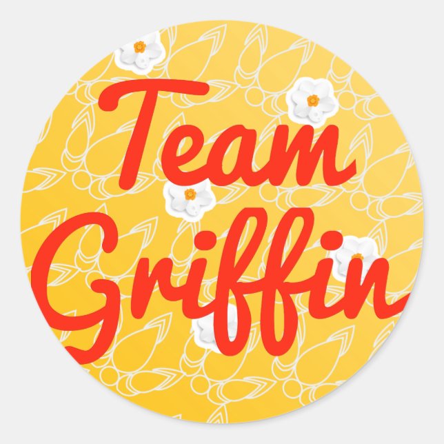 Sticker Rond Équipe Griffin (Devant)