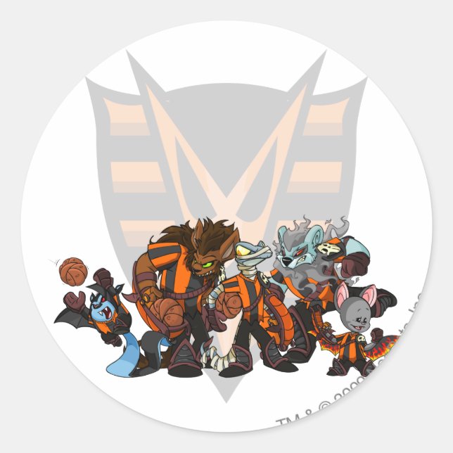 Sticker Rond Équipe Haunted Woods Group (Devant)