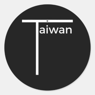 Sticker Rond Équipe Iconique Taiwan Badminton Inspiré Drôle Drô