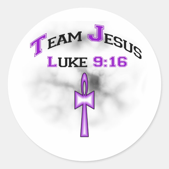 Sticker Rond Équipe Jesus Luke 916 (Devant)