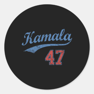 Sticker Rond Équipe Kamala 47 Vintage