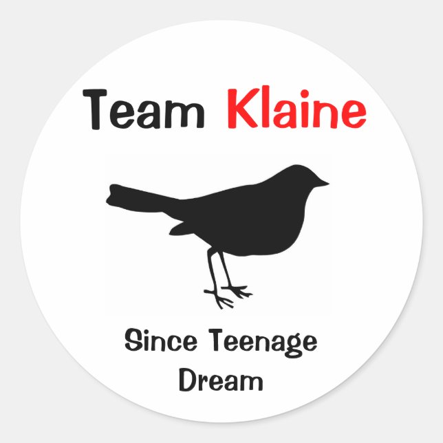 Sticker Rond Équipe Klaine (Devant)