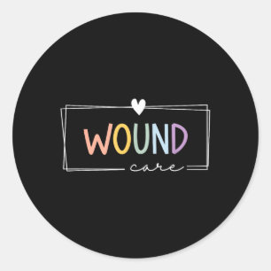 Sticker Rond Équipe mignonne et colorée d'infirmières en soins