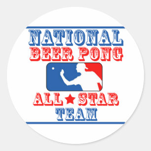 Sticker Rond Équipe nationale de puanteur de bière