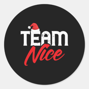 Sticker Rond Équipe Nice Funny Couple Correspondant Équipe Naug
