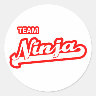 Sticker Rond Équipe Ninja