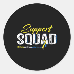 Sticker Rond Équipe Sensibilisation au Syndrome de Down Ruban B