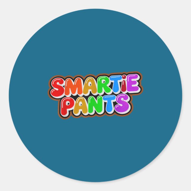 Sticker Rond Équipe Smartie Pants Smarty Éducatif (Devant)