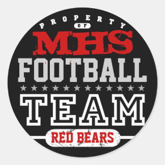 Sticker Rond Équipe sportive scolaire