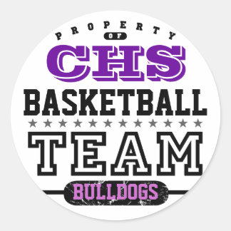 Sticker Rond Équipe sportive scolaire