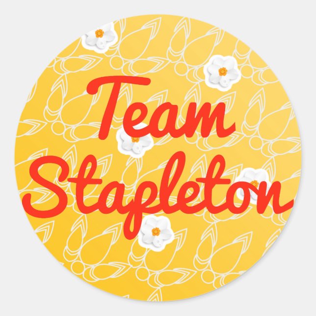 Sticker Rond Équipe Stapleton (Devant)