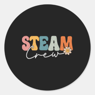 Sticker Rond Équipe Steam de rentrée scolaire Sciences Ingénier