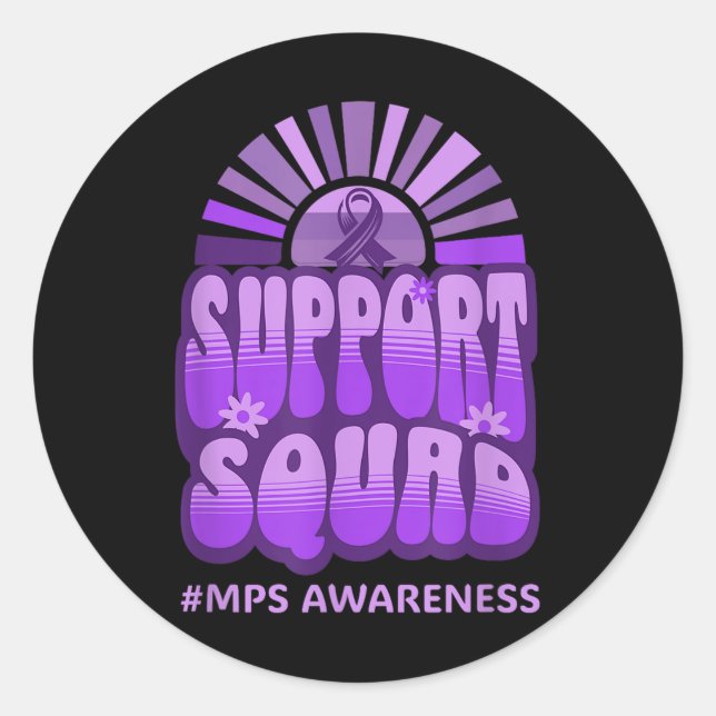 Sticker Rond Équipe Super rétro de sensibilisation des membres  (Devant)