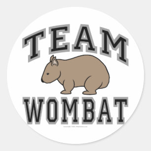 Sticker Rond Équipe Wombat V