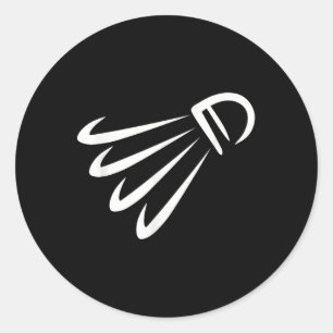 Sticker Rond Équipement de badminton