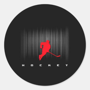 Sticker Rond Équipement de hockey - Hockey _1 