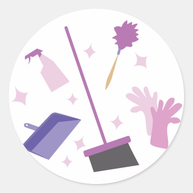 Sticker Rond Équipement ménager (Devant)