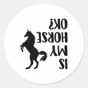 Sticker Rond équitation Est Mon Cheval Ok Équestre Arabe Dressa