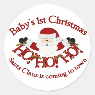 Sticker Rond Ęr Noël de Babys